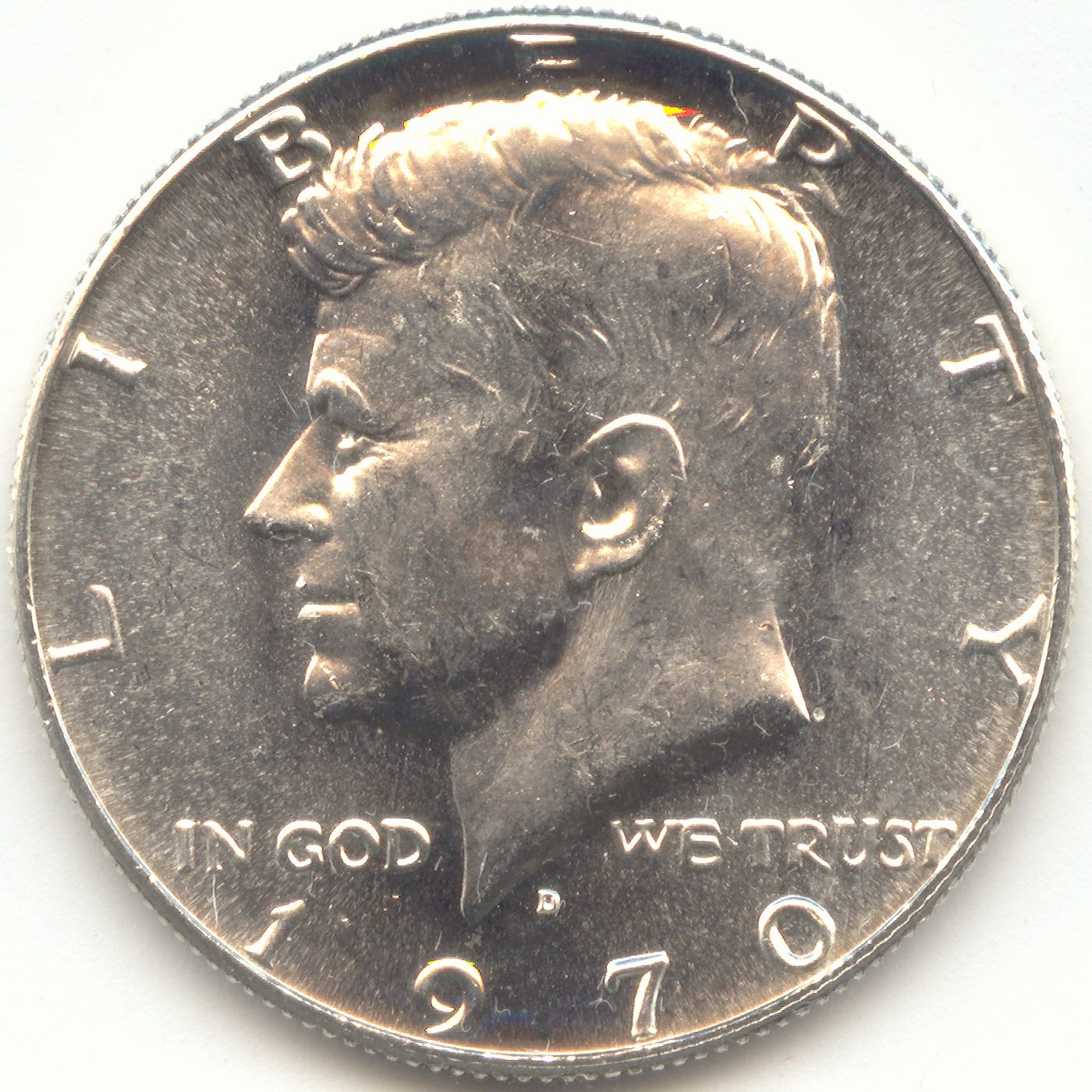 1970 D Kennedy 40% Silver Half Dollar Brilliant Uncirculated